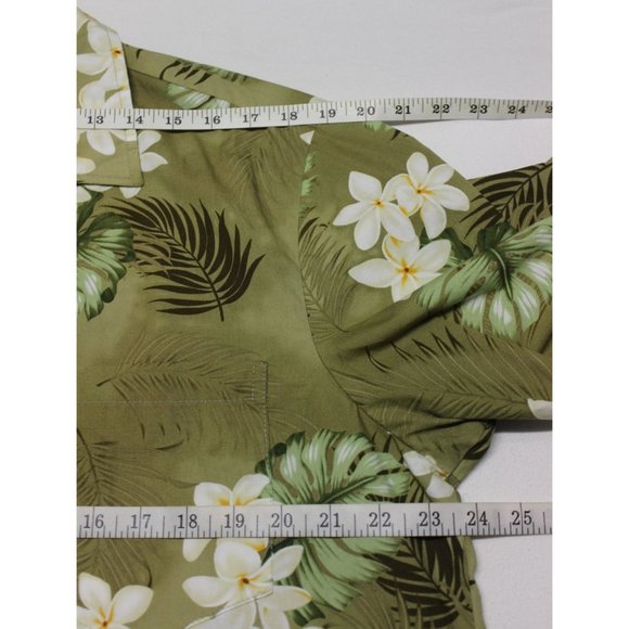 Vintage RJC floral tropical Hawaiian‎ short sleeve button front shirt L - Picture 8 of 13